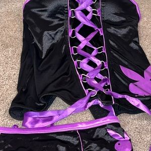 Playboy intimates corset and panties